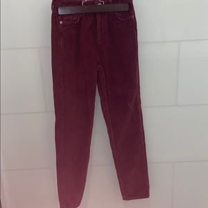 Burgundy BDG corduroy jeans